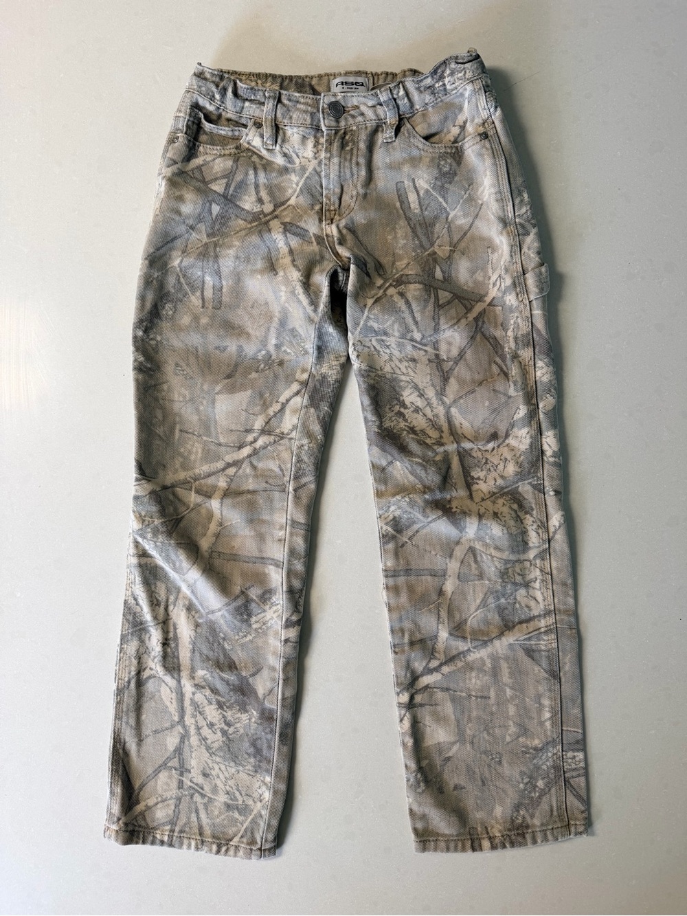 RSQ Girls’ Gray Camo Cargo Pants - Picture 1 of 5